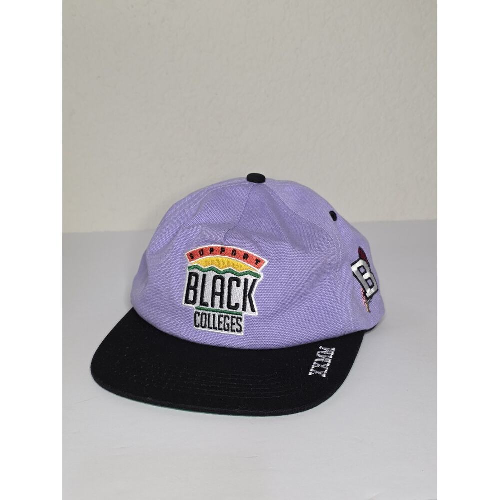 Support Black Colleges Snapback Purple XXMM Flat Brim